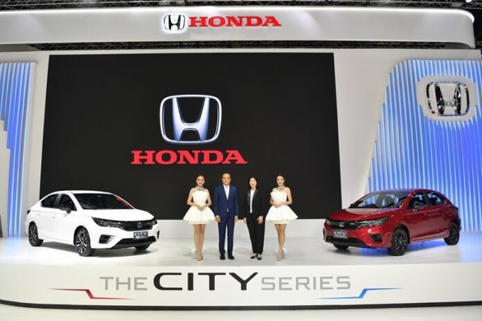 Honda booth at 42nd Bangkok International Motor Show 2021
