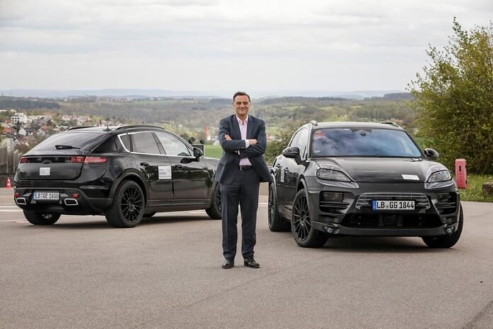 P21_0248 The first physical prototypes of the all-electric Macan in Weissach